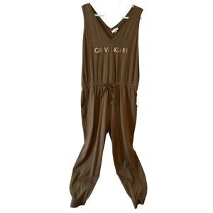 Calvin Klein XL olive green casual jumpsuit